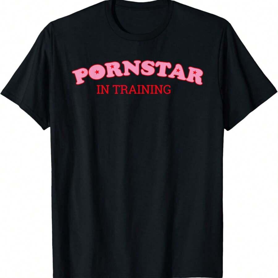 Pornstar In Training T-Shirt - màu đen - Xem 1