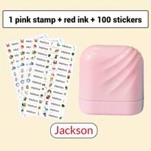 1pc Solid Color Personalized Name Stamp For Students And Business Use, Custom Name Stamp For Clothing, Handwritten Signature Stamp, Personalized Clothing Stamps For Clothes, DIY Customized Cartoon Self Inking Name Seal Stamp, Cartoon, Kawaii, Custom, Customized, Workers, Clients, Students, For Business/Work/ Office, For School, School Supplies, Back To School, For Teacher Gifts, For Dorm Rooms, For Teacher, College Students, University Students, Freshman, Sophomore, Underclassmen, Desert Fall Cozy,Office Decor - one-size - View 31