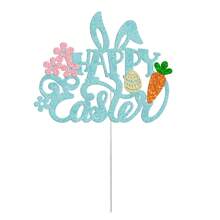 1pc Easter Cake Topper With Rabbit Ears, Spring Themed Cake Decoration For Easter Party - Multicolor - View 1