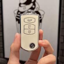 Solid Color Car Key Case Compatible With Mazda