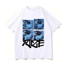 RIIZE Same T Shirts Men Women TShirt Retro Unisex High Quality Kpop Clothes Cotton Tees Vintage Graphic Valentines Day 80127 - 白色 - 查看 1