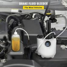 3L Car Brake Bleed Device,Brake Bleeder Set With 1L Brake Bleed Bottle And E20 Standard Adapter,Brake Bleed Vacuum Pump Kit - White - View 5