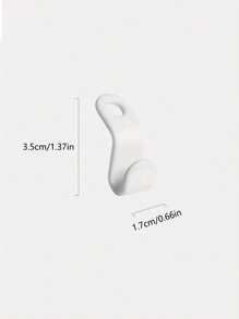 20-30pieces Of Mini Hangers Are Suitable For Wardrobe Connector Hooks, Stacked Plastic Wardrobe Coat Storage Racks, Thickened Plastic Connecting Buckle Hooks, Suitable For Various Types Of Hangers, Used For Wardrobe Organization, Connecting Hangers, Can Be Used In Stacks, Smooth Workmanship, New Material PP Material - Mini Hook - View 4