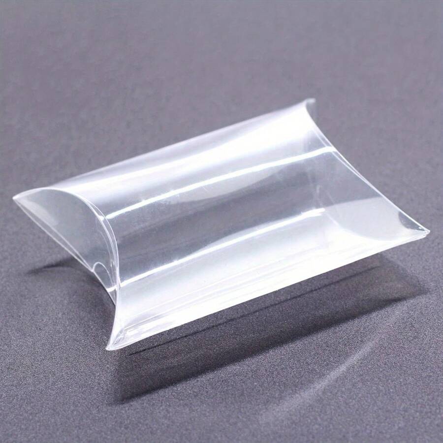 50 Pillowcases Gift Box Transparent Candy Box Transparent Party PVC Candy Packaging Wedding Preference Chocolate Box Dessert Bag - Variant1 - View 1