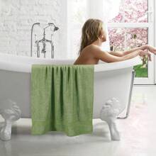Ultra Soft 8-Piece Towel Set -% Ring Spun Cotton, 2 Oversized Bath Towels 27x54, 2 Hand Towels 16x28, 4 Wash Cloths 13x13 - Daily Use, Hotel & Spa - Olive Green, Luxury Towel Set - Kiwi Green - 查看 2