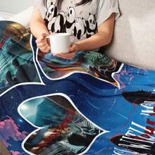 定制爱情背景图片和文字毯子，情人节装饰挂毯，个性化的理想礼物，适合他/她、男朋友、女朋友、爸爸、妈妈、家人、朋友、宠物，适合周年纪念日、情人节、母亲节、生日、儿童节、父亲节、毕业典礼、婚礼、圣诞节、沙发、床、汽车、卧室、客厅、办公室、户外露营、海滩、家庭墙壁装饰