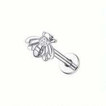 ORAZIO ORAZIO 1-8 Piezas Pendientes Helix de 16G para Mujeres, Aros para el Labio sin Rosca de Inserción, Aros para Tragus, Medusa, Concha, Monroe, Piercing y Joyería