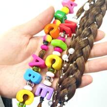 26 件时尚新款亚克力大孔英文字母直孔珠 DIY 手机挂绳、鞋饰、手工珠宝配饰、节日礼物