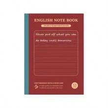 1 pezzo Libro di stenografia inglese formato B5, carta beige spessa da 60 fogli, con formato a quattro linee e tre quadrati, memorizzazione di parole, scrittura di composizioni in inglese, adatto per scuola, ufficio e stenografia