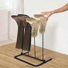 Boot Rack Holds 2 Pairs Wellies Iron Walking Shoes Stand Boot Trees Storage Holder Indoor And Outdoor Shoe Racks For Wellington Walking Riding Boots - Variant1 - View 1