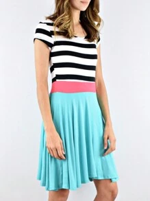 Vestidos cortos de mujer - Azul menta - Ver 2
