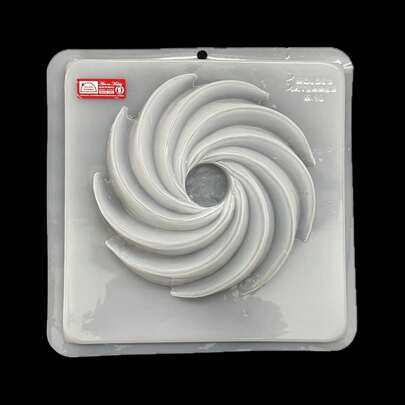 Molde de rehilete de 1 cavidad de 1.9 litros. M-10 Molde ideal para hacer y trabajar, gelatina, gomitas, jabón, vela, resina, yeso, cemento, barro, entre mucho más