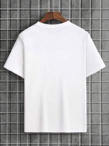 Men's NY Graphite T-Shirt Printed Shirt 100% Cotton Premium Knit - 白色 - 查看 2