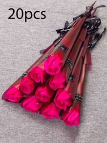 10pcs Soap Roses Artificial Rose Bouquet Petals Party Favour For Ladies, Girlfriends & Girlfriends, Suitable For Birthday, Wedding, Christmas, Holiday, Business Opening, Valentine's Day, Wedding, Birthday, Anniversary, Guest Gift, Bridesmaid Gift, Mother's Day, Father's Day
