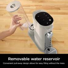 Cafetera de una sola servidor, compatible con cápsulas K-K-Pod, espumador de leche integrado, 6 onzas Taza a 24 onzas Tamaños de taza de viaje, negro - Piedra - Ver 6