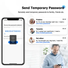 Tropernic Wifi Tuya 门锁智能锁，指纹门锁无钥匙进入门锁智能锁，适用于前门生物识别门锁，带指纹、免费应用程序、共享 Ekey 和 IC 卡（银色）