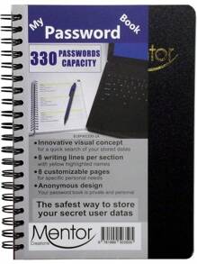 Mentor Creations My Password Book - 7" X 5" Quick Search Design Password And Private Code Journal (Green Marble, Regular) - Green Marble - View 7