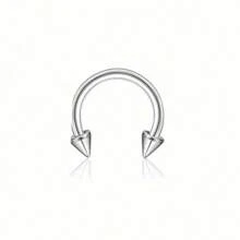 BESTEEL 1PC 16G Septum Clicker Inel din oțel inoxidabil 316L Septum Inel CZ Opal Cartilage Helix Tragus Hoop Cercei Daith Segment cu balamale Clicker Inel Zirconiu Inele pentru nas Cerc 10MM Bijuterii piercing nas