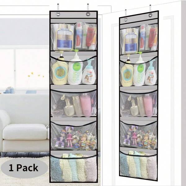 Über die Tür Organizer Lagerung, hängende Regale mit 5pcs/10pcs Mesh Taschen, Tage der Woche Kleidung Organizer, hinter Tür Organizer für Kinderzimmer Badezimmer Schlafzimmer