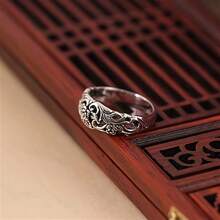 1pc Vintage Rose Flower Ring, Elegant Simple Design For Women, Perfect Engagement/Wedding/Party Jewelry, Ideal Valentine's Day Gift,Mom,Mother,Mother's Day,Gift