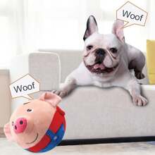 Active Moving Cat/Dog Lover Gift And Dog/Cat Mom Love Pet Plush Toy, Interactive Dog Lover And Dog Mom Love Toy Cat/Dog Lover Gift And Dog/Cat Mom Love Pet Bouncing Balls, USB Rechargeable Interactive Washable Cartoon Pig Small Plush Sound Electronic Dog Lover And Dog Mom Love Toy, Small Plush Sound Toys For Dog Lover And Dog Mom Loves,Without Battery