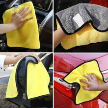 SEAMETAL Microfiber Car Washing Towel High Water Absorption Cleaning Towel Multi Sizes Double-Sided Soft Car Wash Drying Cloth - Blue - View 6