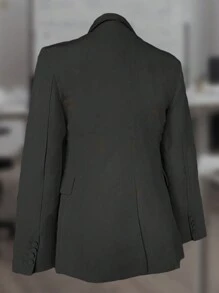 SACO ELEGANTE DE MODA - Negro - Ver 4