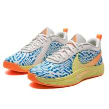 Nike 大童篮球鞋，运动训练运动鞋 HF1178-001 - 幻影灰白/荷蘭橙/淺清透藍/淺檸檬黃 - 查看 3