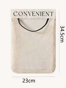 1pc Kitchen Garbage Bag Storage Rack Wall-Mounted Large Capacity Plastic Bag Storage Net With - Multicolor - View 7