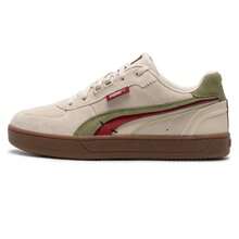 Puma Caven 2.0 Lux Greenside男鞋女鞋情侶運動鞋板鞋低筒休閒鞋 400711-01 - 暗紅色-雪白-樹膠色 - 查看 1