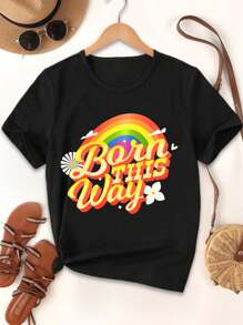 Born This Way Lovers T-Shirts Women's Graphic Tees Couple Tees Matching Shirts