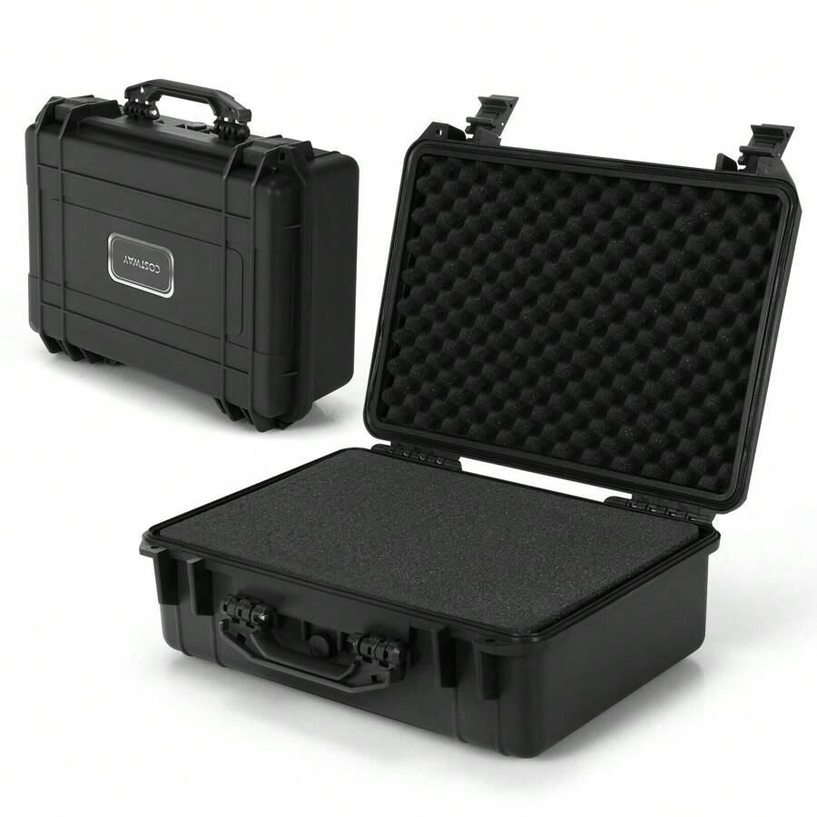56x44x22cm Waterproof Hard Case Shockproof Camera Dustproof Protect Tool Box - Black - View 1