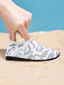 1 Pair Kids Outdoor Sports Fashionable Comfortable Breathable Non-Slip Beach/Water/Yoga/Training Shoes With Cute Cartoon Animal Pattern For Little Girls - Baby Pink - View 3