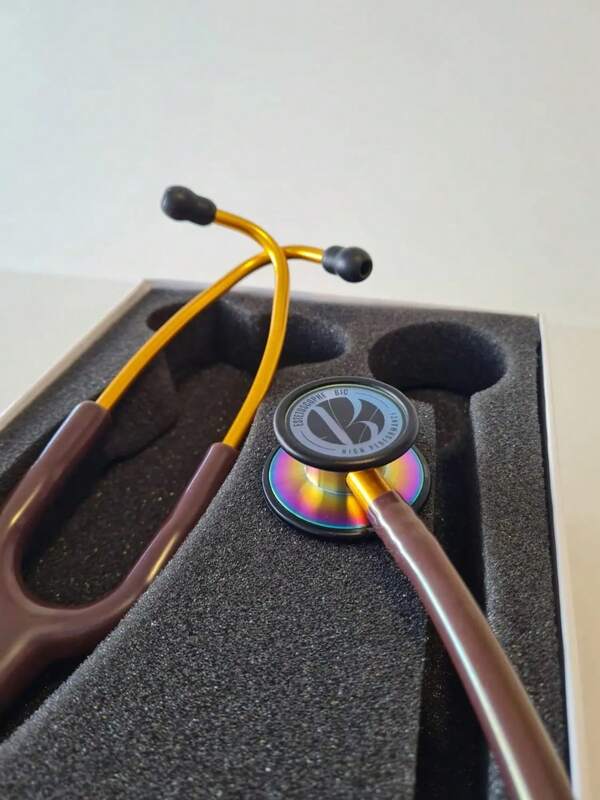 Estetoscópio Bic Eternity Adulto Infantil  Cor Chocolate Rainbow