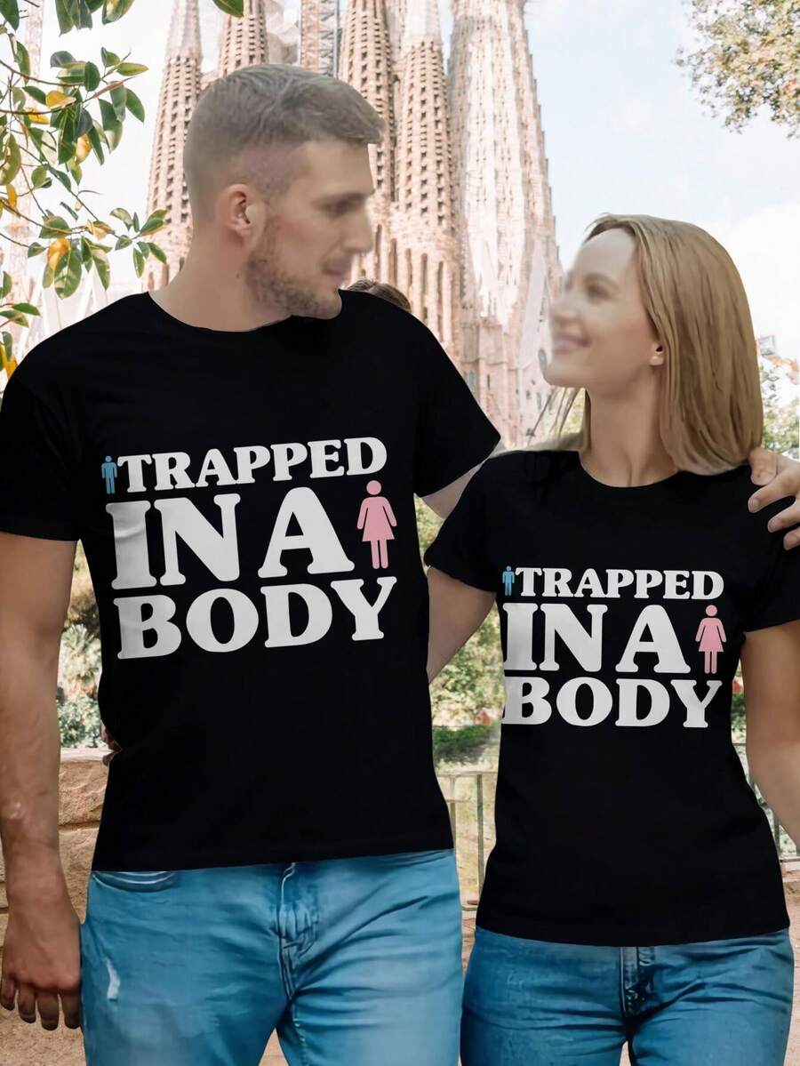 Valentine's Day Transgender Women's T-Shirt Boy Trapped In A Girl's Body - Trans Pride Tee