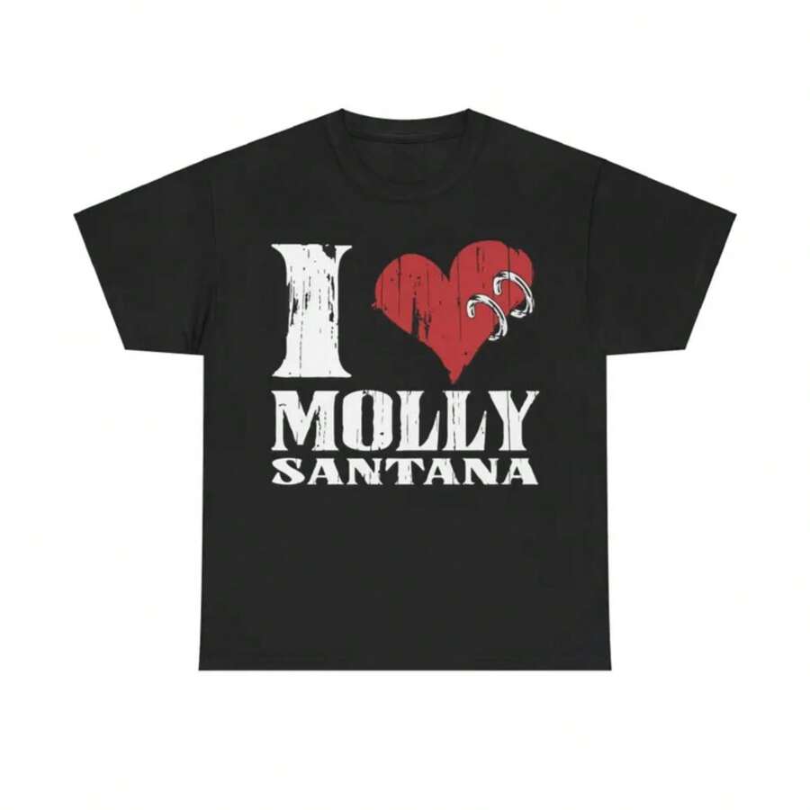 Molly Santana I Love Mollysantana00 Tees T-Shirts Merch - All Sizes - Black - View 1