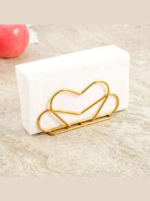 8/4/1pc Iron Paper Towel Holder Rack, Vertical Tissue Box Stand, Minimalist Hollow Heart/Round Design, Suitable For Home, Restaurant, Cafe, Autumn/Christmas Decor - Multicolor - View 7