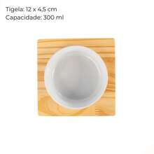 Elevated Feeder For Mini And Small Dogs And Cats With Porcelain Bowls - trắng - Xem 4