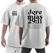 Oversized T-Shirt Bible Text Kingdom Of God Christian Fashion Jesus Christ Jere Mias 29:11 - 白色 - 查看 1