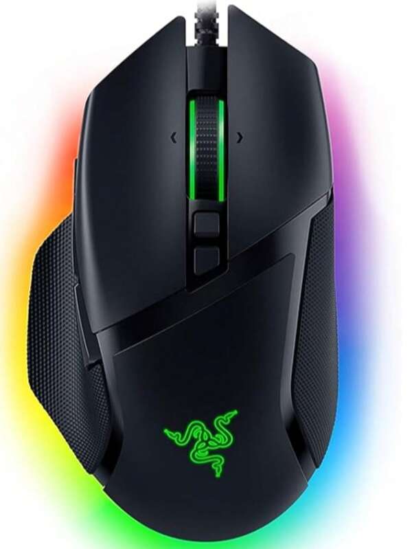RAZER Razer Basilisk V3 Kabelgebundene Gaming-Maus, Gamer 26000 DPI Optischer Sensor E-Sports mit RGB-Beleuchtung für PC Laptop