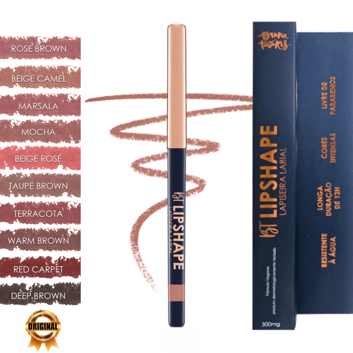 Bruna Tavares BT Lipshape - Lapiseira Labial Fórmula Cremosa Gel ...