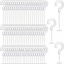 3000 Pieces Plastic J Hook Fasteners Clothing Tagging Fasteners Hanging Tag Fasteners For Tag Label, Standard Tagging Barbs, 3 Sizes, 1.5 Inch, 2.2 Inch, 2.8 Inch (1500)