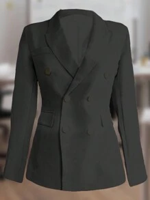 SACO ELEGANTE DE MODA - Negro - Ver 3