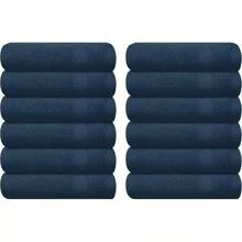 Ultra Soft 8-Piece Towel Set -% Ring Spun Cotton, 2 Oversized Bath Towels 27x54, 2 Hand Towels 16x28, 4 Wash Cloths 13x13 - Daily Use, Hotel & Spa - Olive Green, Luxury Towel Set - 礦物藍 - 查看 1