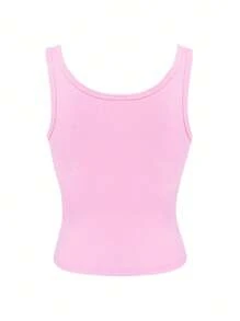 Women's Solid Color Simple Daily Tank Top