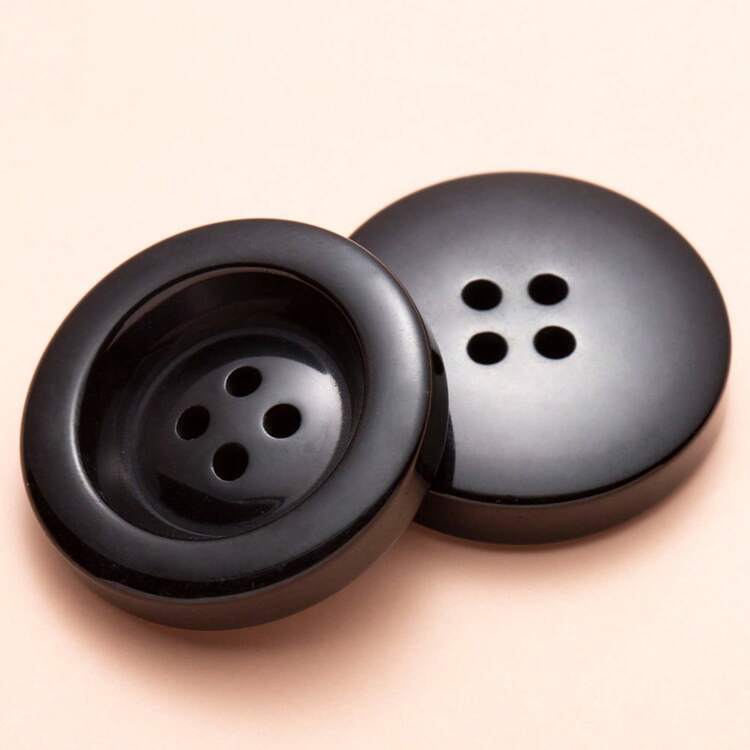 4件装毛呢大衣纽扣批发 女式纽扣 黑色风衣纽扣 毛衣纽扣 羽绒服纽扣 衣服纽扣 各类纽扣 - 黑色 - 查看 11