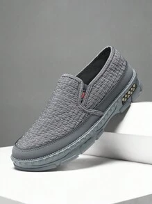 2025 New Men's Old Beijing Cloth Shoes, Slip-On Breathable Casual Sneakers, Fashion Driving Shoes, Non-Slip Kitchen/Work Shoes, Comfortable Shoes