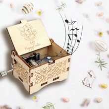 1 PC, Custom Melody Music Box, You Are My Sunshine, Personalized Music Box, Custom Metal Melody Mechanism, Classical Carved Music Box, Music Theme Box, Gift For Friends, Easter Gift For Close Friends - Multicolor - View 4