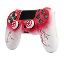 RALAN Peau de contrôleur de conception éclair RALAN avec 2 poignées de pouce compatibles avec PS4/Playstation 4 Slim/Pro