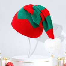 Kids Hair Accessories - 紅綠條紋綠帽邊(雙色帽) - 查看 7